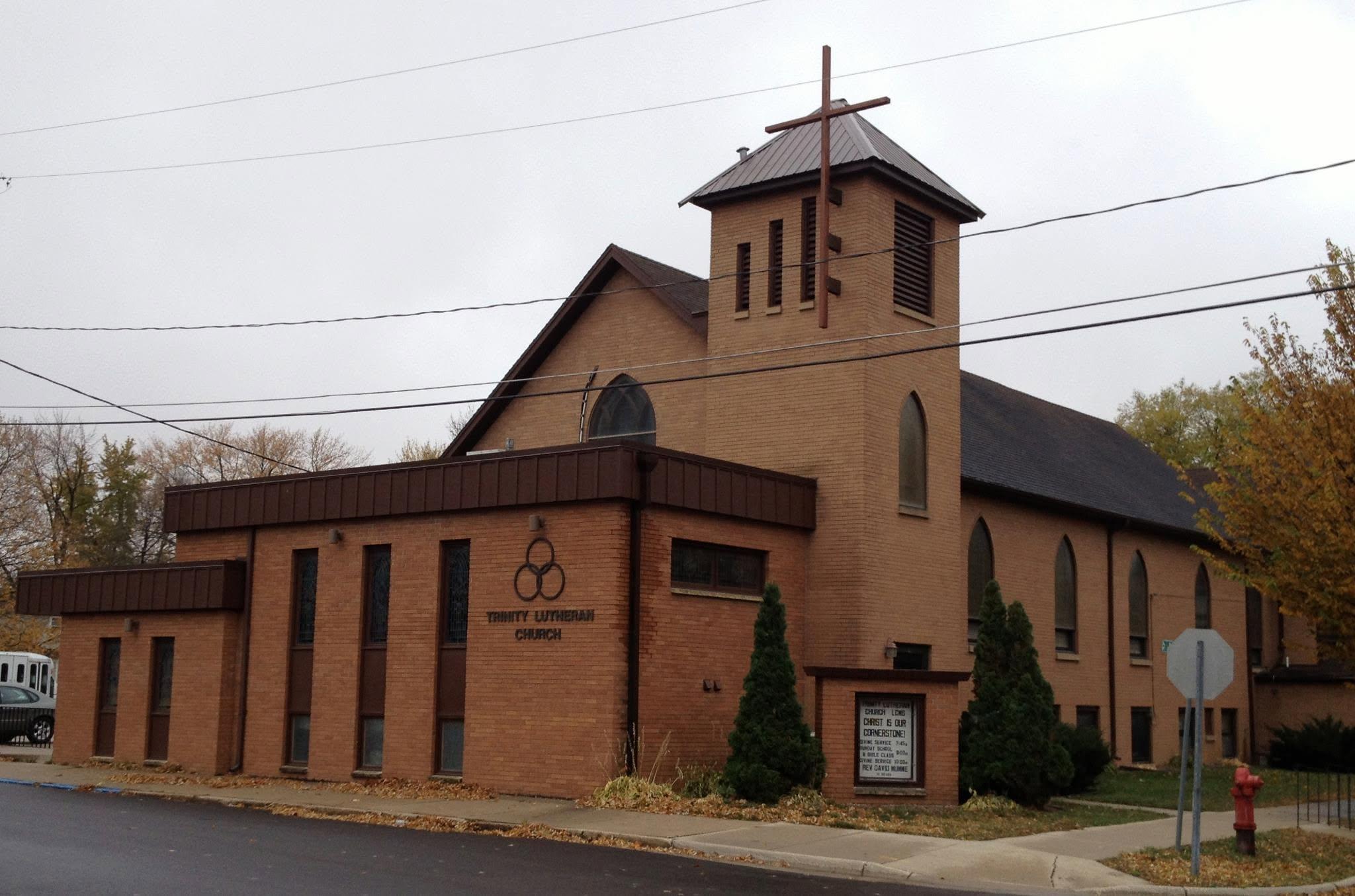 Trinity Evangelical Lutheran Church exterior, Waterville, MN